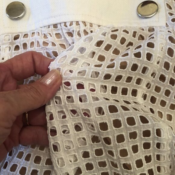 Spportmax Mesh Eyelet Drop Waist Dress Size 2 - Picture 9 of 10